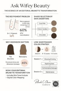 Wifey Beauty | Rhonda Coleman Albazie, Celebrity Hair Colorist | Brunette Hair Color Transformation