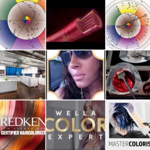 Rhonda Coleman Albazie, Master Hair Colorist Wella, Goldwell, Redken, Schwarzkopf, Masters of Balayage, Sue Pemberton Master Hair Colorists, Elaine Travis, L’Oreal Proessional Color Keys, Tony & Guy Advanced Creative, Pivot Point Advanced Color, Keene Color Master Vidal Sassoon , Colors with Chemistry, Wifey Beauty, Beauty IQ Pro, Beautefessionals and Beauty IQ Institute